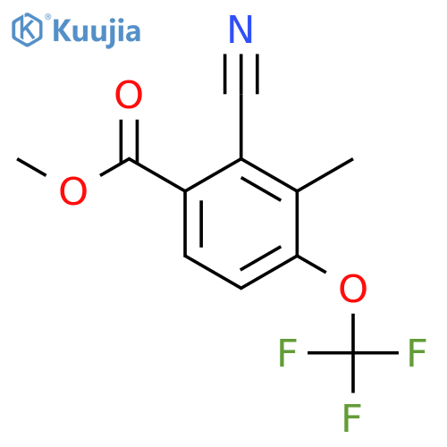 Methyl 2-cyano-3-methyl-4-(trifluoromethoxy)benzoate structure