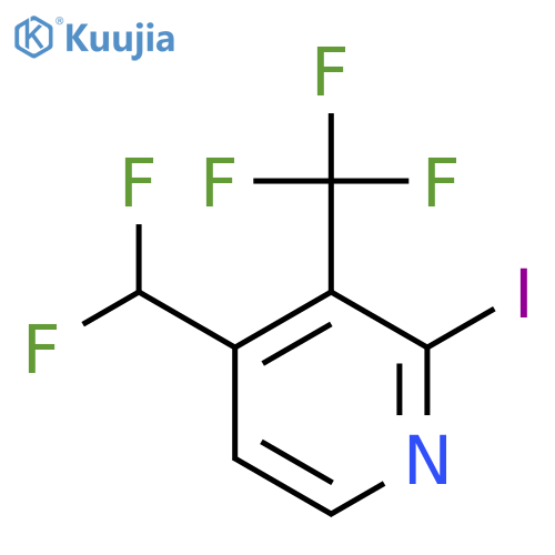 4-Difluoromethyl-2-iodo-3-(trifluoromethyl)pyridine structure