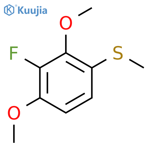 (3-Fluoro-2,4-dimethoxyphenyl)(methyl)sulfane structure