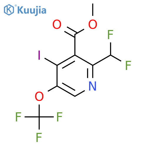 Methyl 2-(difluoromethyl)-4-iodo-5-(trifluoromethoxy)pyridine-3-carboxylate structure