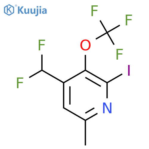 4-(Difluoromethyl)-2-iodo-6-methyl-3-(trifluoromethoxy)pyridine structure