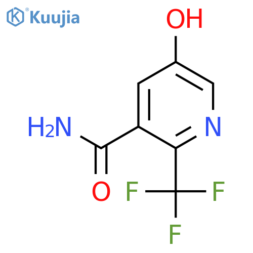 5-Hydroxy-2-(trifluoromethyl)nicotinamide structure