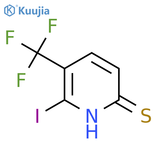 2-Iodo-6-mercapto-3-(trifluoromethyl)pyridine structure