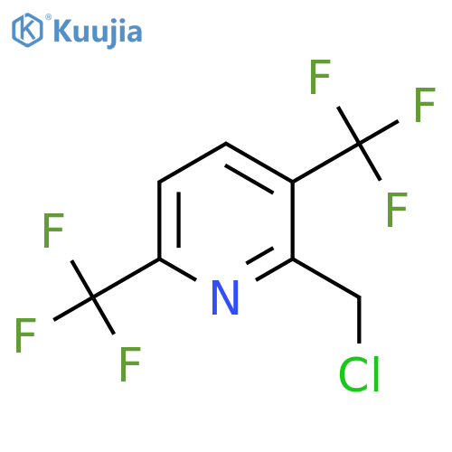 3,6-Bis(trifluoromethyl)-2-(chloromethyl)pyridine structure