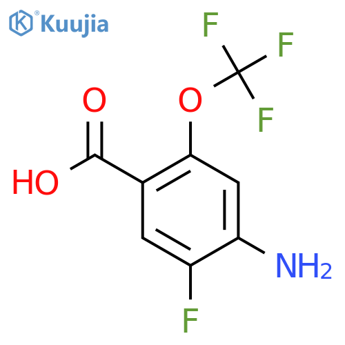 4-Amino-5-fluoro-2-(trifluoromethoxy)benzoic acid structure
