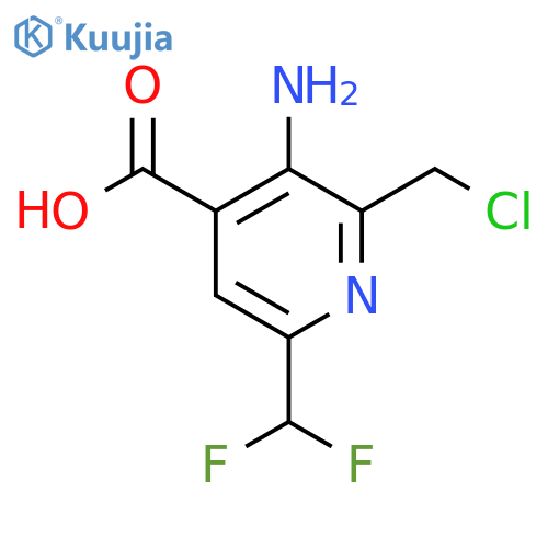 3-Amino-2-(chloromethyl)-6-(difluoromethyl)pyridine-4-carboxylic acid structure