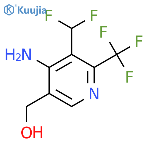 4-Amino-3-(difluoromethyl)-2-(trifluoromethyl)pyridine-5-methanol structure