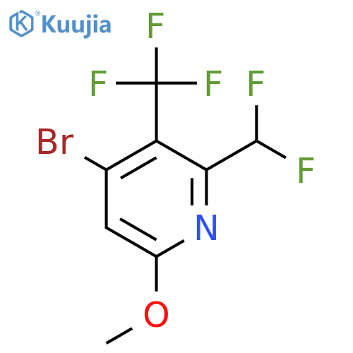4-Bromo-2-(difluoromethyl)-6-methoxy-3-(trifluoromethyl)pyridine structure