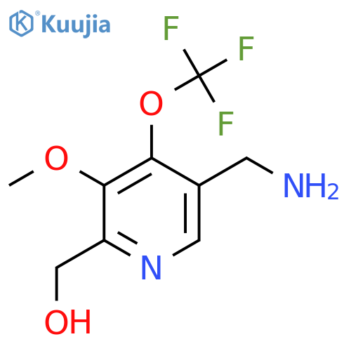 5-(Aminomethyl)-3-methoxy-4-(trifluoromethoxy)pyridine-2-methanol structure