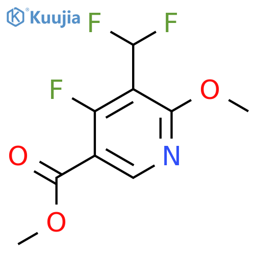 Methyl 3-(difluoromethyl)-4-fluoro-2-methoxypyridine-5-carboxylate structure