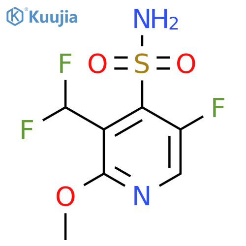 3-(Difluoromethyl)-5-fluoro-2-methoxypyridine-4-sulfonamide structure