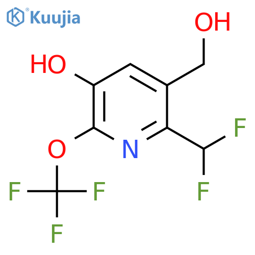 2-(Difluoromethyl)-5-hydroxy-6-(trifluoromethoxy)pyridine-3-methanol structure