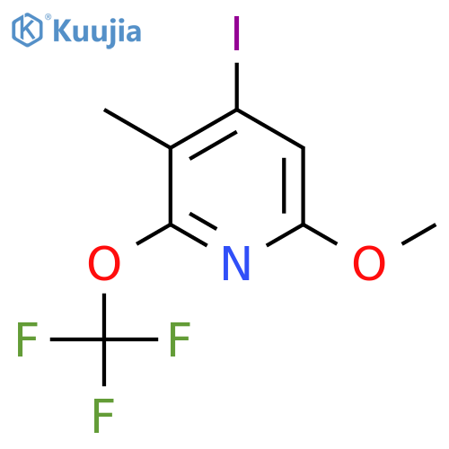 4-Iodo-6-methoxy-3-methyl-2-(trifluoromethoxy)pyridine structure