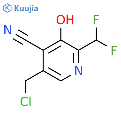 5-(Chloromethyl)-4-cyano-2-(difluoromethyl)-3-hydroxypyridine structure