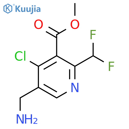 Methyl 5-(aminomethyl)-4-chloro-2-(difluoromethyl)pyridine-3-carboxylate structure