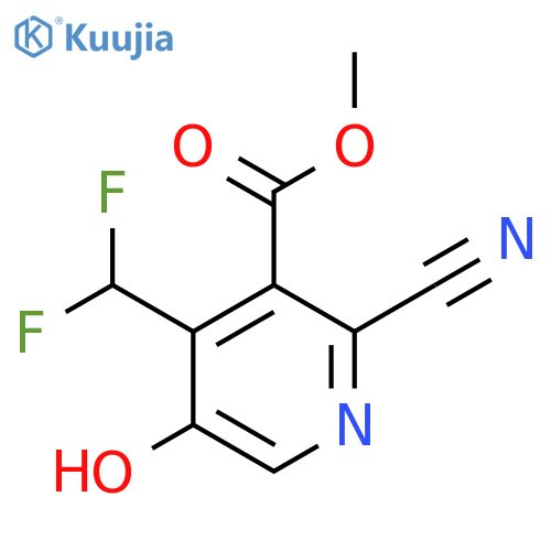 Methyl 2-cyano-4-(difluoromethyl)-5-hydroxypyridine-3-carboxylate structure