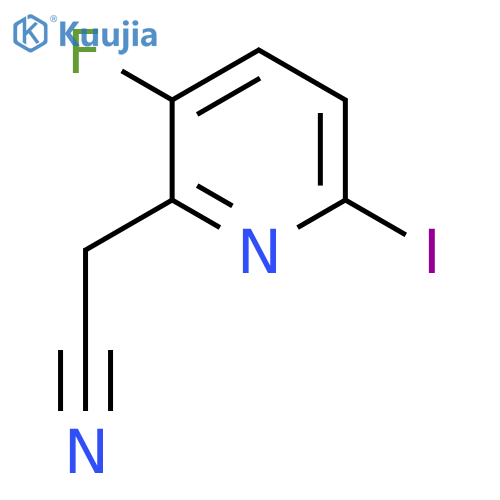 3-Fluoro-6-iodopyridine-2-acetonitrile structure