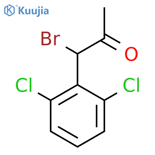 1-Bromo-1-(2,6-dichlorophenyl)propan-2-one structure