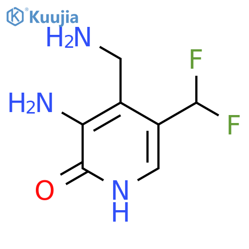 3-Amino-4-(aminomethyl)-5-(difluoromethyl)-2-hydroxypyridine structure