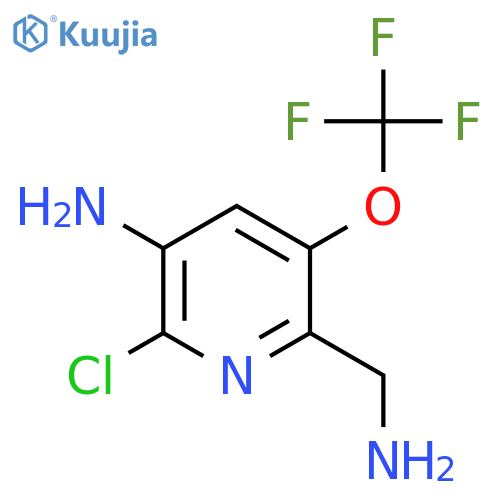 3-Amino-6-(aminomethyl)-2-chloro-5-(trifluoromethoxy)pyridine structure