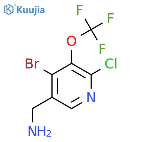 5-(Aminomethyl)-4-bromo-2-chloro-3-(trifluoromethoxy)pyridine structure