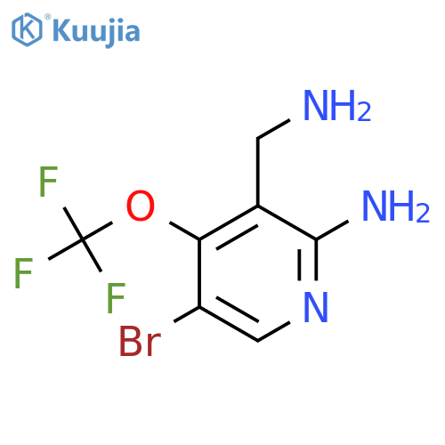 2-Amino-3-(aminomethyl)-5-bromo-4-(trifluoromethoxy)pyridine structure