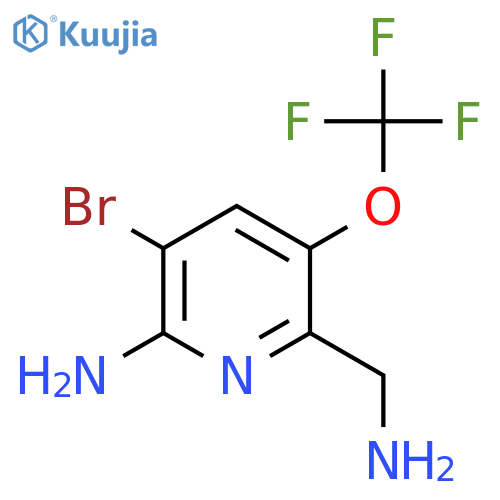 2-Amino-6-(aminomethyl)-3-bromo-5-(trifluoromethoxy)pyridine structure