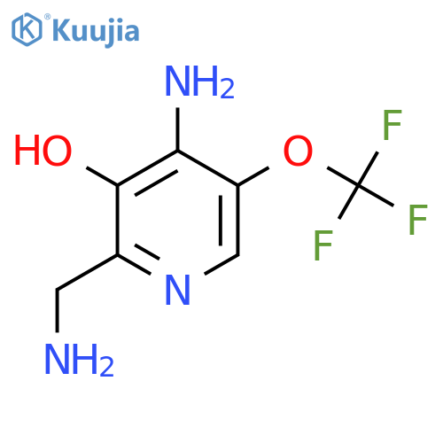 4-Amino-2-(aminomethyl)-3-hydroxy-5-(trifluoromethoxy)pyridine structure