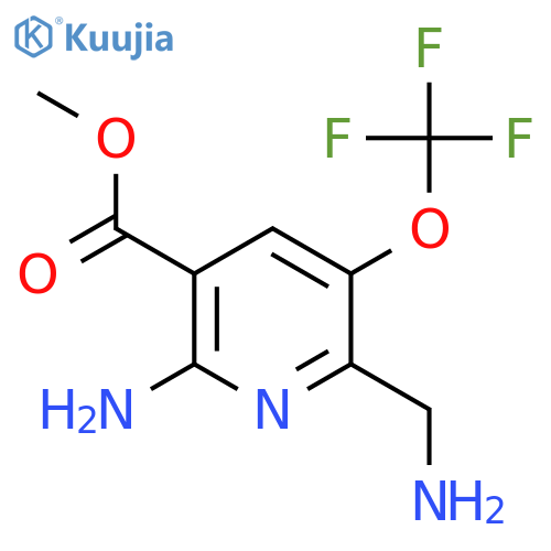 Methyl 2-amino-6-(aminomethyl)-5-(trifluoromethoxy)pyridine-3-carboxylate structure