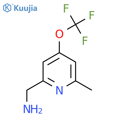 2-(Aminomethyl)-6-methyl-4-(trifluoromethoxy)pyridine structure