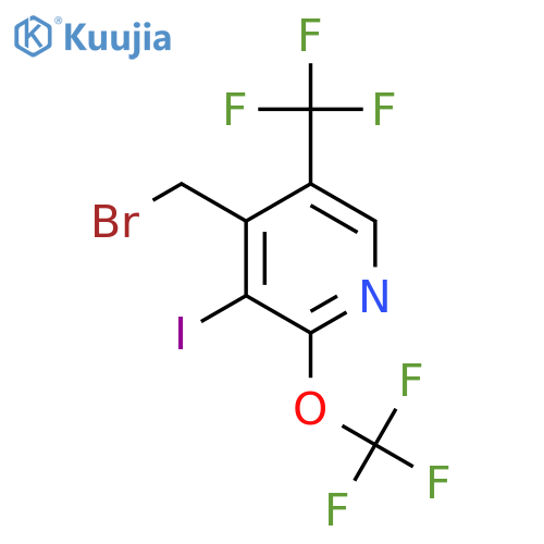 4-(Bromomethyl)-3-iodo-2-(trifluoromethoxy)-5-(trifluoromethyl)pyridine structure