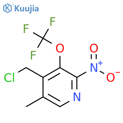 4-(Chloromethyl)-5-methyl-2-nitro-3-(trifluoromethoxy)pyridine structure