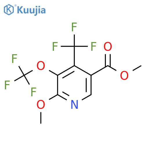 Methyl 2-methoxy-3-(trifluoromethoxy)-4-(trifluoromethyl)pyridine-5-carboxylate structure