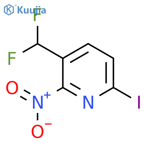 3-(Difluoromethyl)-6-iodo-2-nitropyridine structure