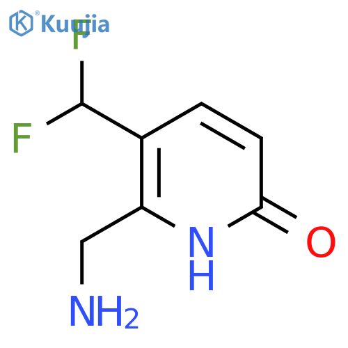 2-(Aminomethyl)-3-(difluoromethyl)-6-hydroxypyridine structure