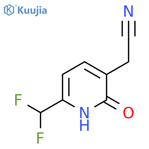 6-(Difluoromethyl)-2-hydroxypyridine-3-acetonitrile structure