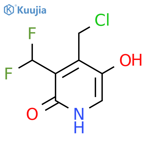 4-(Chloromethyl)-3-(difluoromethyl)-2,5-dihydroxypyridine structure
