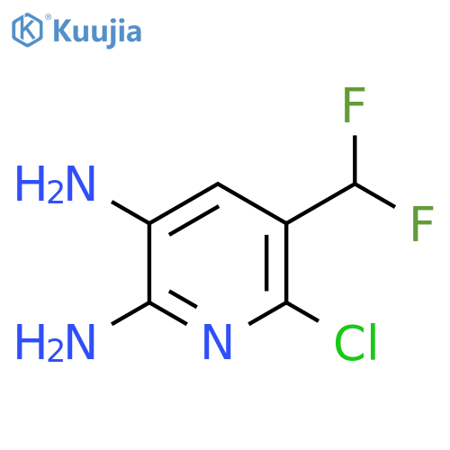 6-Chloro-2,3-diamino-5-(difluoromethyl)pyridine structure