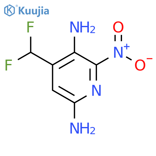 3,6-Diamino-4-(difluoromethyl)-2-nitropyridine structure