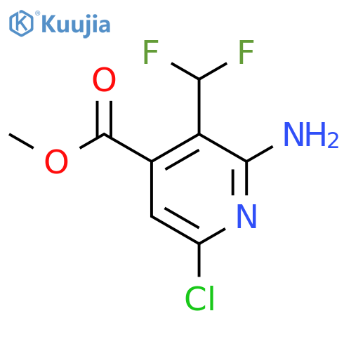 Methyl 2-amino-6-chloro-3-(difluoromethyl)pyridine-4-carboxylate structure
