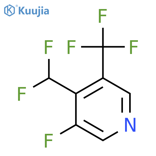 4-(Difluoromethyl)-3-fluoro-5-(trifluoromethyl)pyridine structure