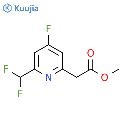 Methyl 2-(difluoromethyl)-4-fluoropyridine-6-acetate structure