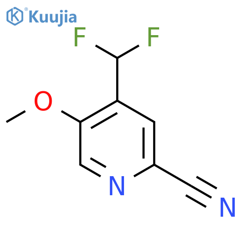 2-Cyano-4-(difluoromethyl)-5-methoxypyridine structure