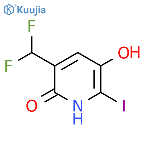 3-(Difluoromethyl)-2,5-dihydroxy-6-iodopyridine structure