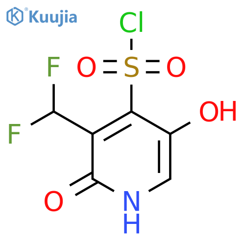 3-(Difluoromethyl)-2,5-dihydroxypyridine-4-sulfonyl chloride structure