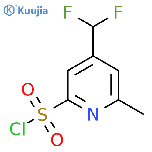 4-(Difluoromethyl)-2-methylpyridine-6-sulfonyl chloride structure