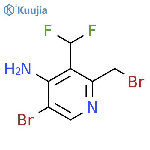 4-Amino-5-bromo-2-(bromomethyl)-3-(difluoromethyl)pyridine structure
