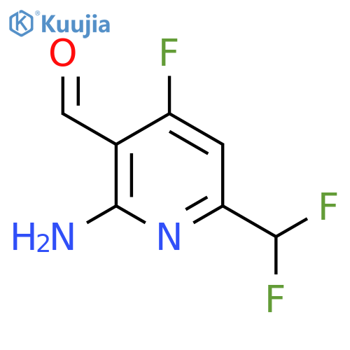 2-Amino-6-(difluoromethyl)-4-fluoropyridine-3-carboxaldehyde structure