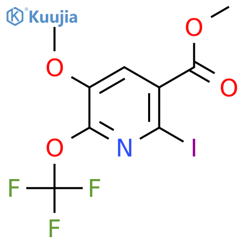 Methyl 2-iodo-5-methoxy-6-(trifluoromethoxy)pyridine-3-carboxylate structure