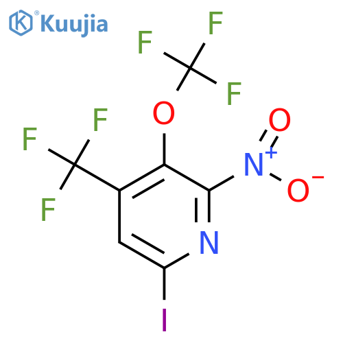 6-Iodo-2-nitro-3-(trifluoromethoxy)-4-(trifluoromethyl)pyridine structure
